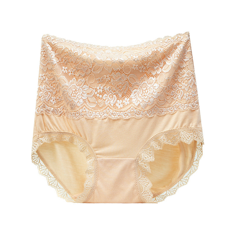 High Waisted Abdomen And Hips Sexy Lace Underwear Women Briefs - Hank Home Decor