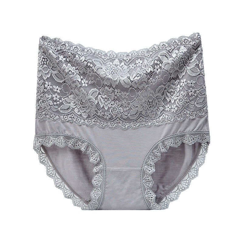 High Waisted Abdomen And Hips Sexy Lace Underwear Women Briefs - Hank Home Decor