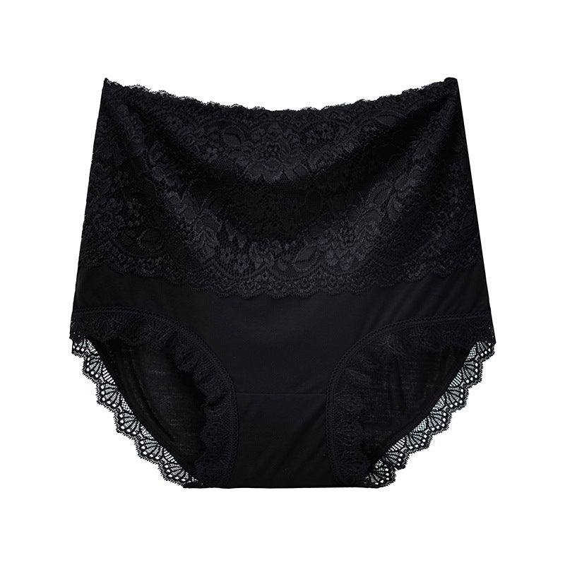 High Waisted Abdomen And Hips Sexy Lace Underwear Women Briefs - Hank Home Decor