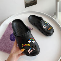 Slippers Women Wear Home Non-Slip Two-Wear Garden Shoes Outside In Summer - Hank Home Decor