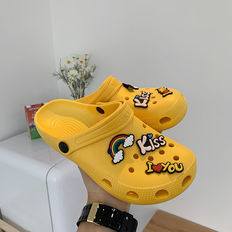 Slippers Women Wear Home Non-Slip Two-Wear Garden Shoes Outside In Summer - Hank Home Decor