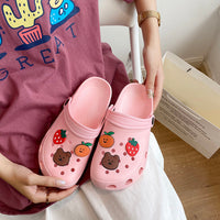 Slippers Women Wear Home Non-Slip Two-Wear Garden Shoes Outside In Summer - Hank Home Decor