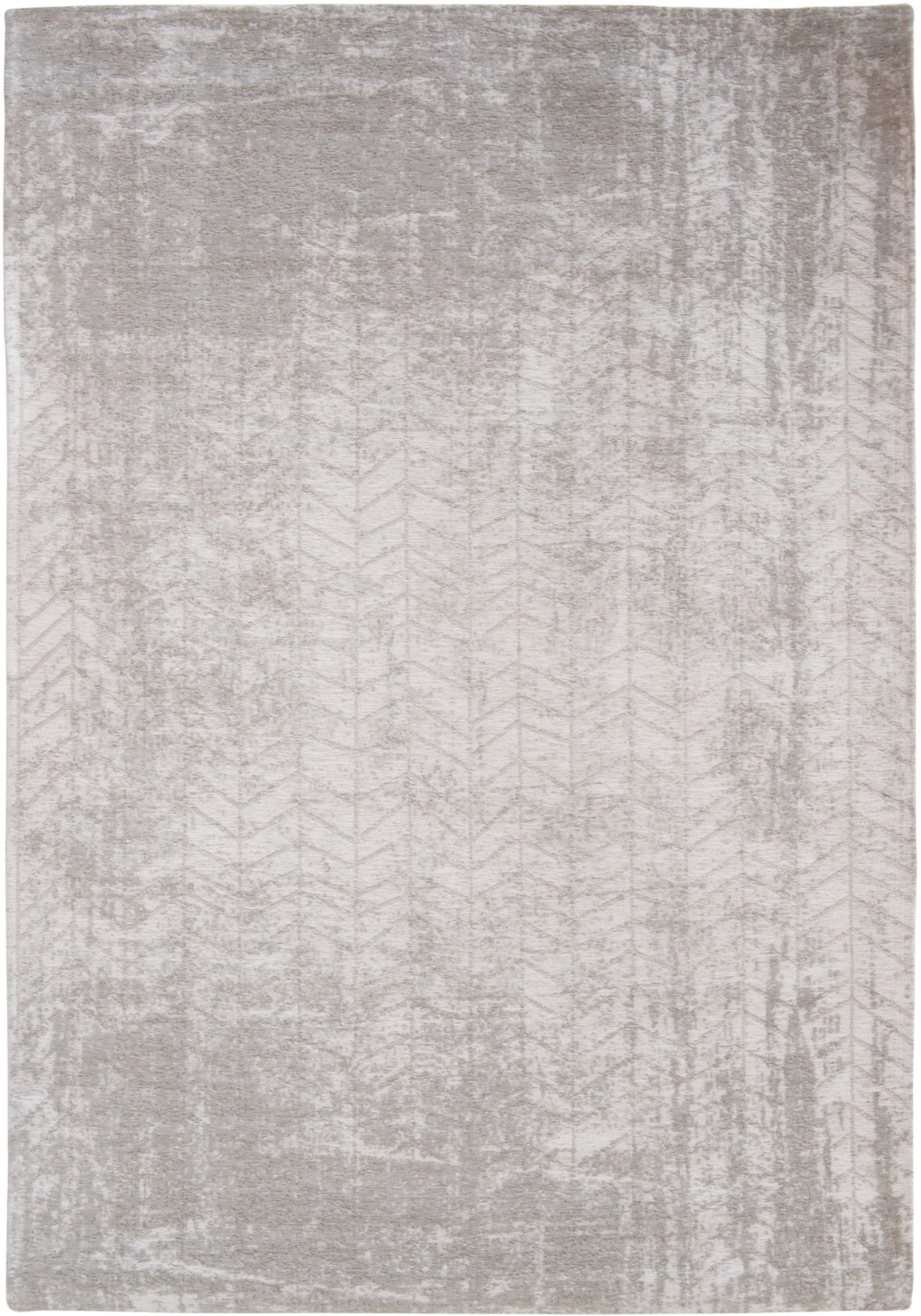 9' X 13' Gray and White Chevron Non Skid Area Rug
