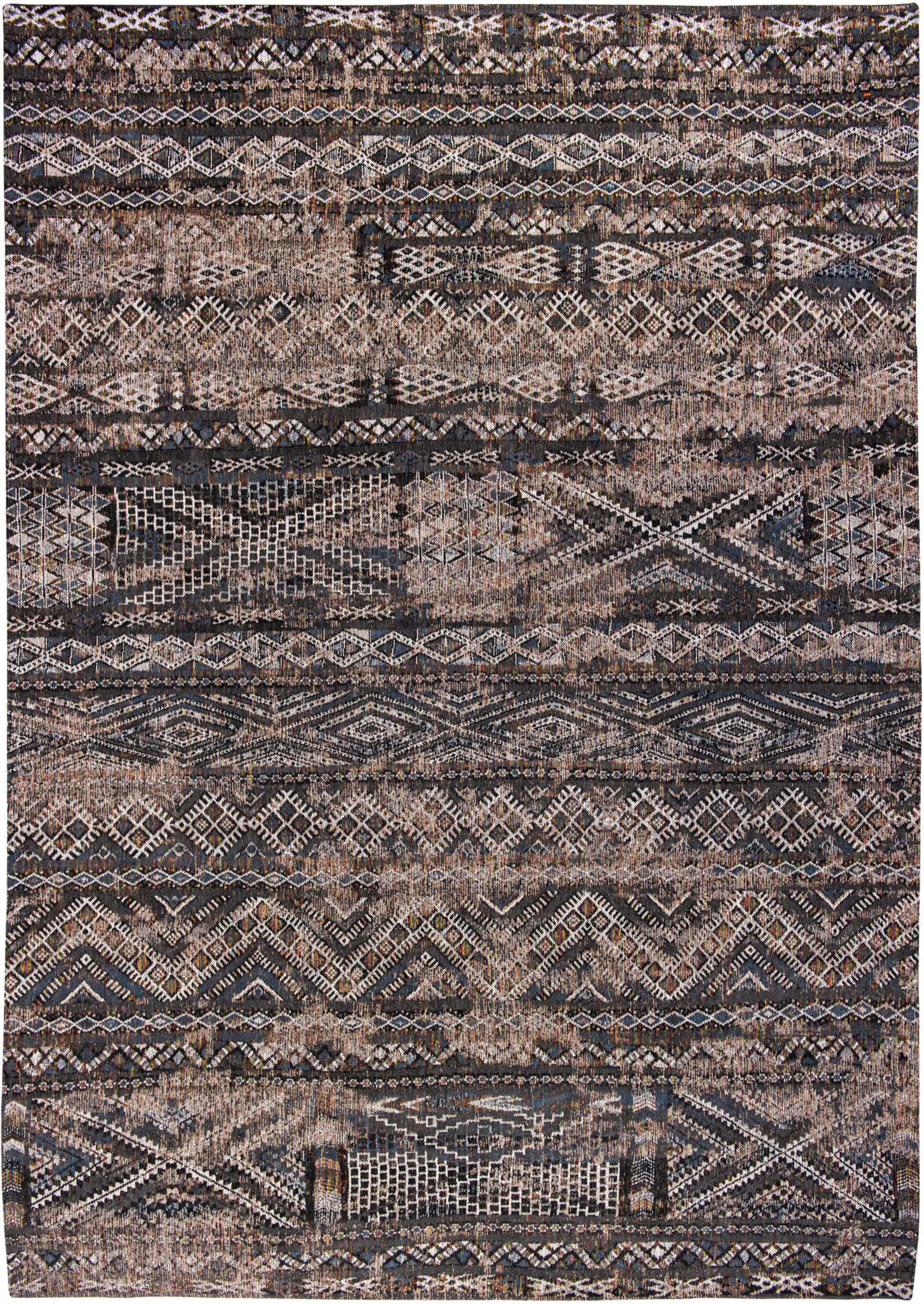 9' X 13' Gray and Beige Oriental Non Skid Area Rug