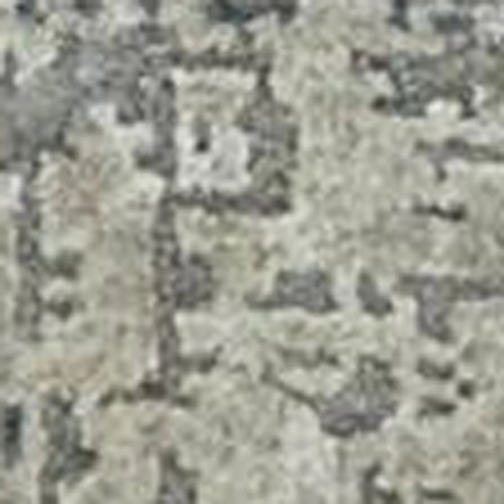 8' X 10' Gray Abstract Hand Knotted Area Rug