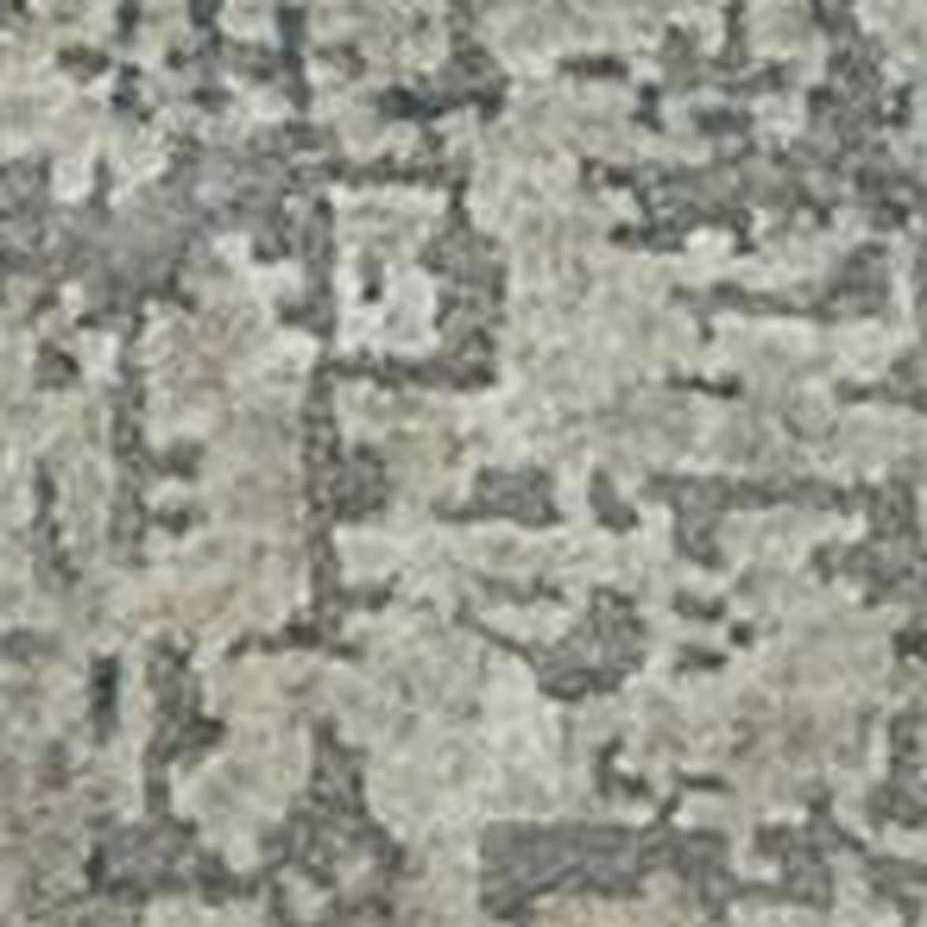 8' X 10' Gray Abstract Hand Knotted Area Rug