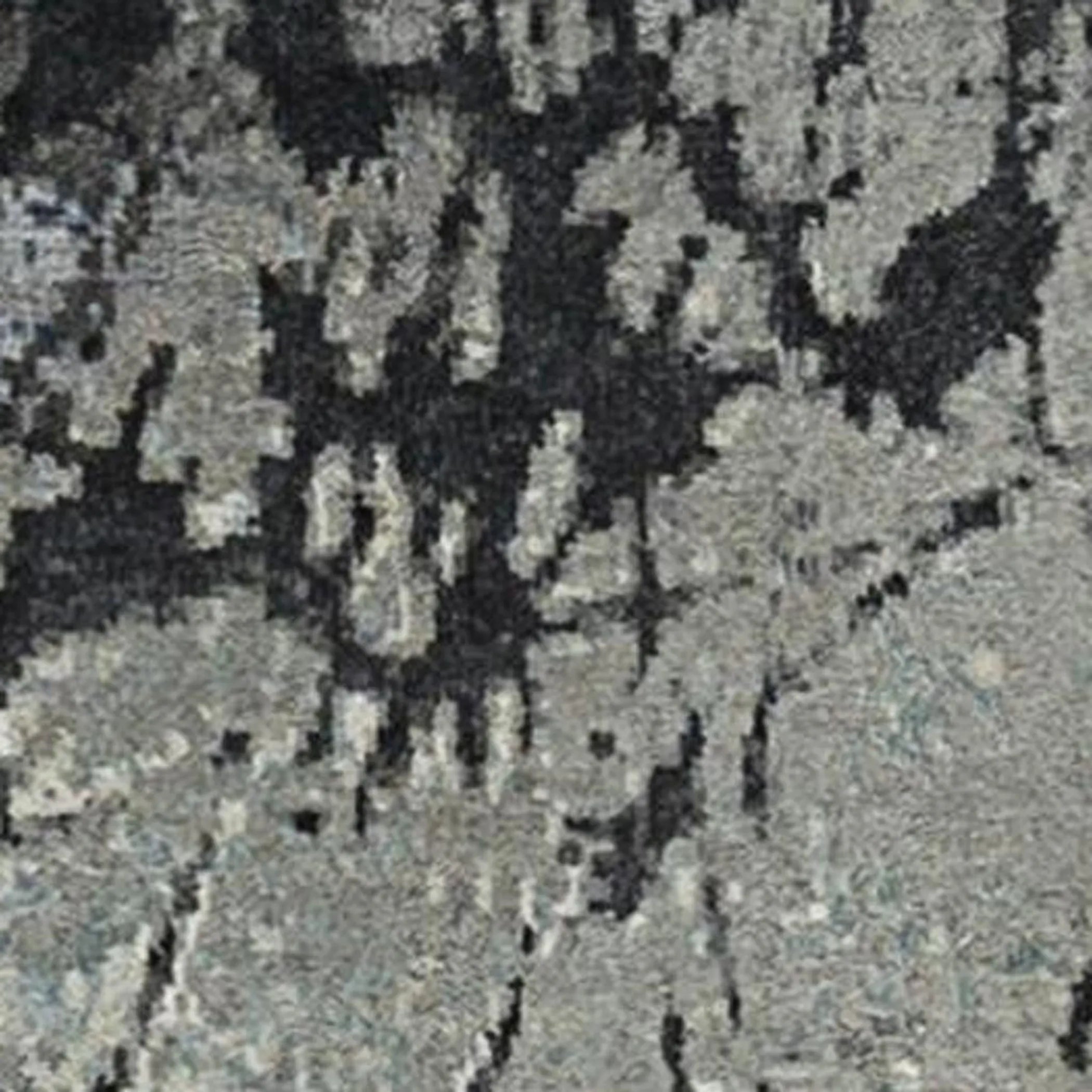 8' X 10' Blue Abstract Hand Knotted Area Rug