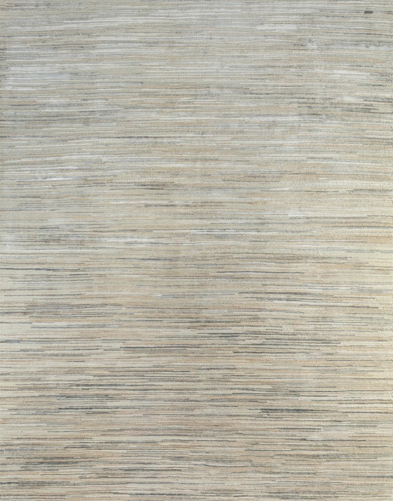 8 by 10 Beige Abstract Hand Knotted Area Rug from Hank Home Decor