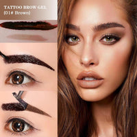 Tattoo Easy Peel Off Eyebrow Gel Cream Types Long-Lasting Smudge-Proof Sweat Resistant Waterproof Cosmetics - Hank Home Decor
