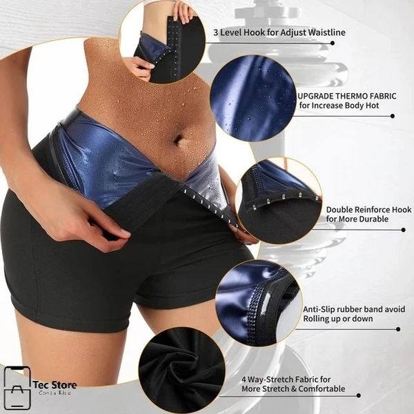 Slimming Pants Waist Trainer Shapewear Tummy Hot Thermo Sweat Leggings Fitness Workout Sweat Sauna Pants Body Shaper - Hank Home Decor