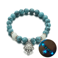 Energy Luminous Lotus Natural Stone Bracelet Yoga Healing Luminous Glow In The Dark Charm Beads Bracelet For Men Women Prayer Buddhism - Hank Home Decor
