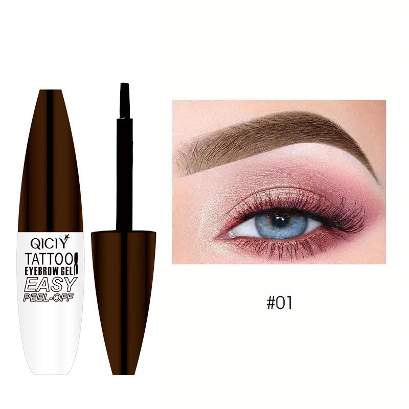 Tattoo Easy Peel Off Eyebrow Gel Cream Types Long-Lasting Smudge-Proof Sweat Resistant Waterproof Cosmetics - Hank Home Decor